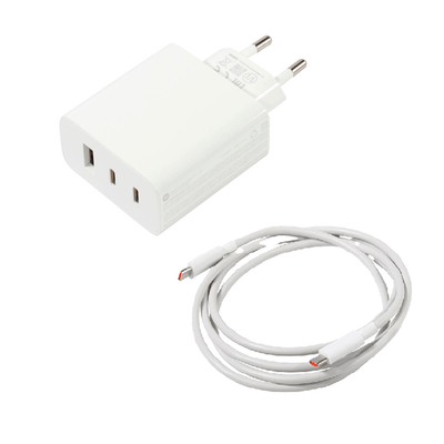 Cargador Xiaomi 67W GaN 2C1A Cargador de Pared para Smartphone USB-A 67W + Cable Tecnología de enfriamiento GaN (nitruro de galio)