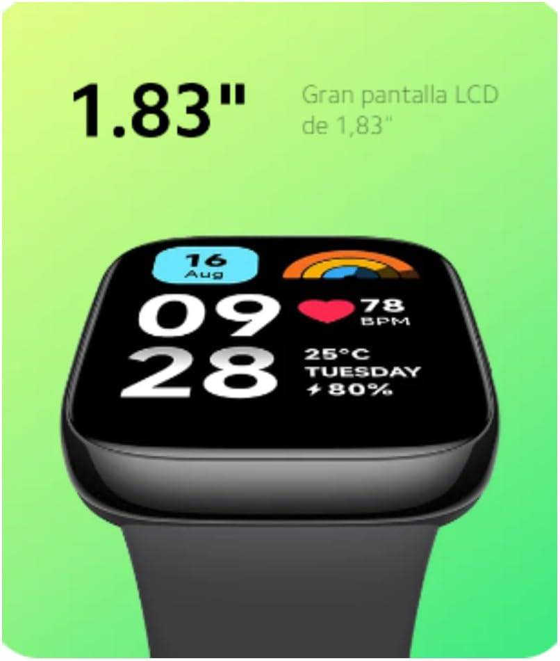 Redmi Watch 3 Active Xiaomi Pantalla LCD de 1,83” 100 Modos Deportivos - Achorao