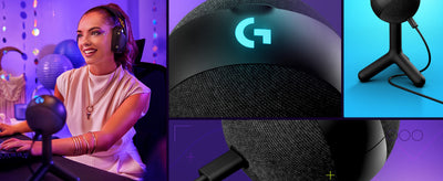 Micrófono condensador Logitech G Yeti Orb RGB con LIGHTSYNC para juegos