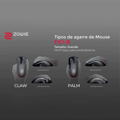 Mouse Gamer Benq Zowie FK1-B Low Latency Para Esports TALLA L(P163B)