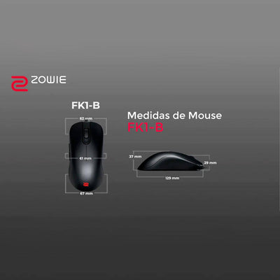 Mouse Gamer Benq Zowie FK1-B Low Latency Para Esports TALLA L(P163B)