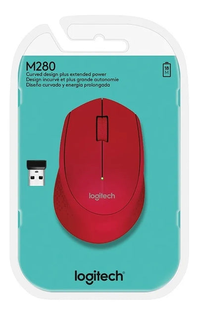 Mouse Logitech M280 Wireless Inalámbrico Ergonómico USB(P163B)
